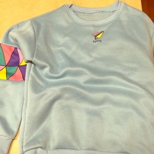 Baby blue crew neck